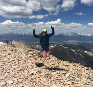 Diana Sinton on Mt. Sherman, Colorado